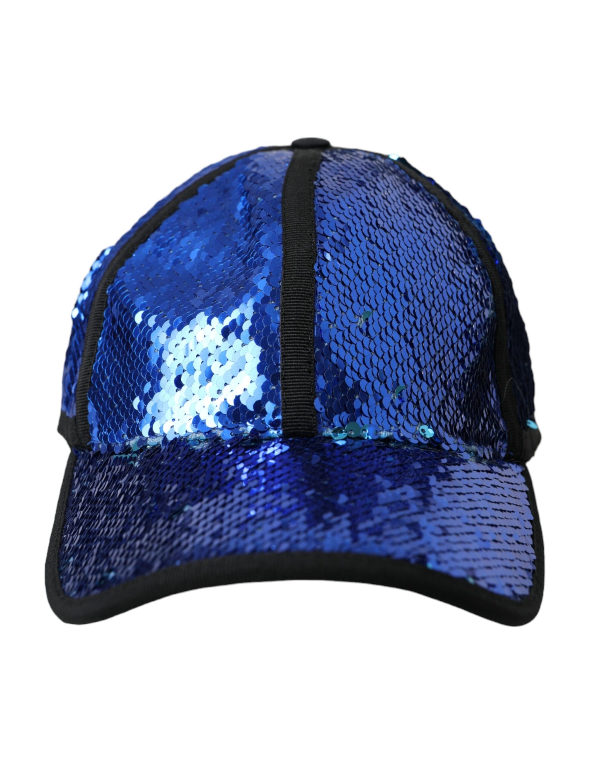 Dolce & Gabbana Royal Blue Sequin Baseball Hat Men - KALAJ