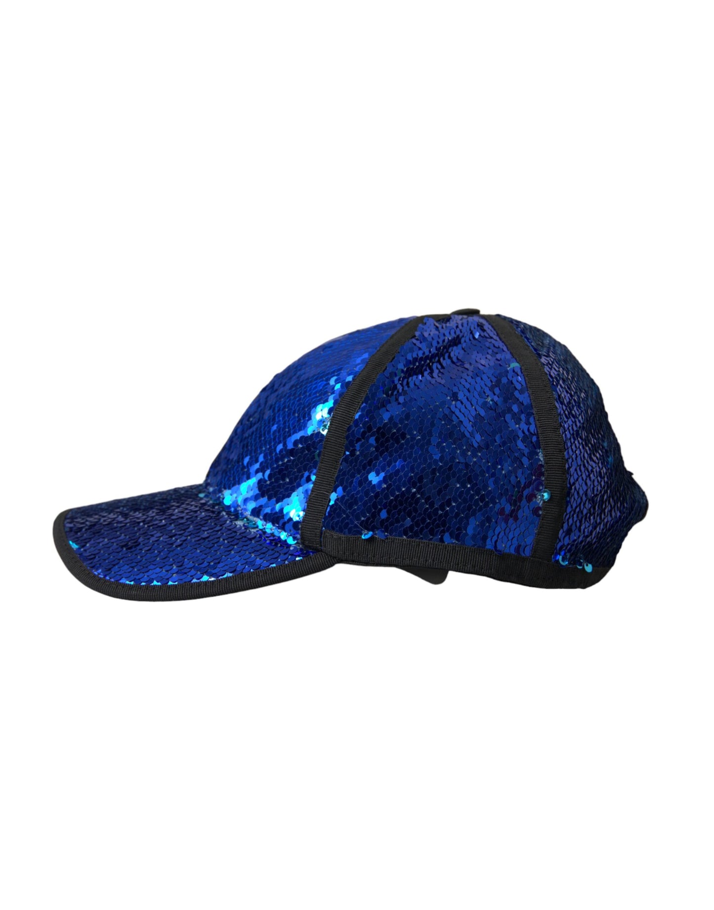 Dolce & Gabbana Royal Blue Sequin Baseball Hat Men - KALAJ