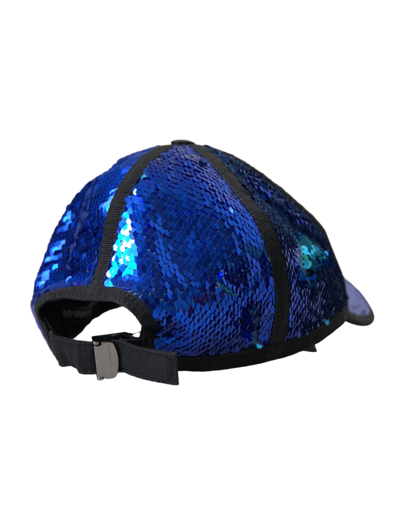 Dolce & Gabbana Royal Blue Sequin Baseball Hat Men - KALAJ