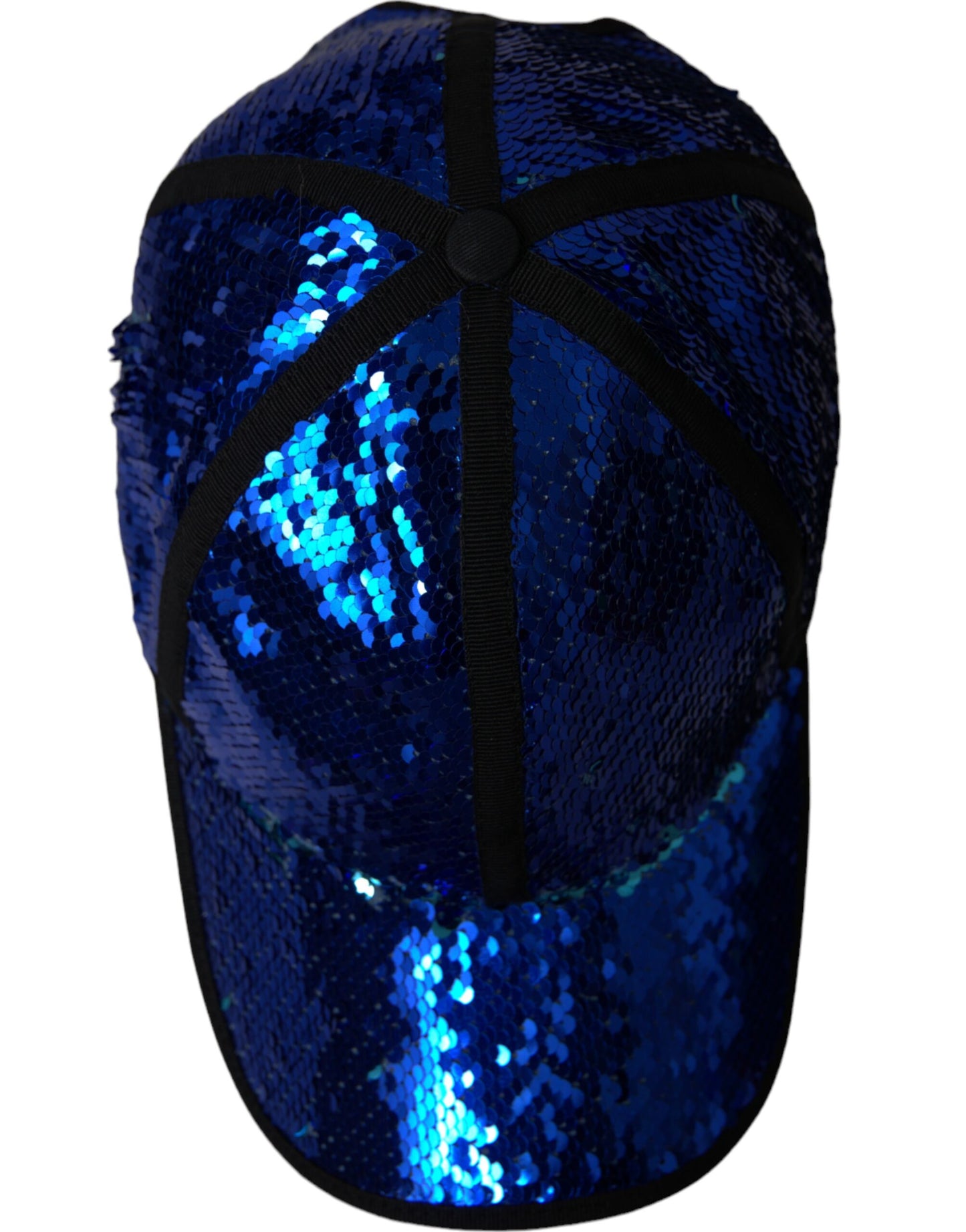 Dolce & Gabbana Royal Blue Sequin Baseball Hat Men - KALAJ