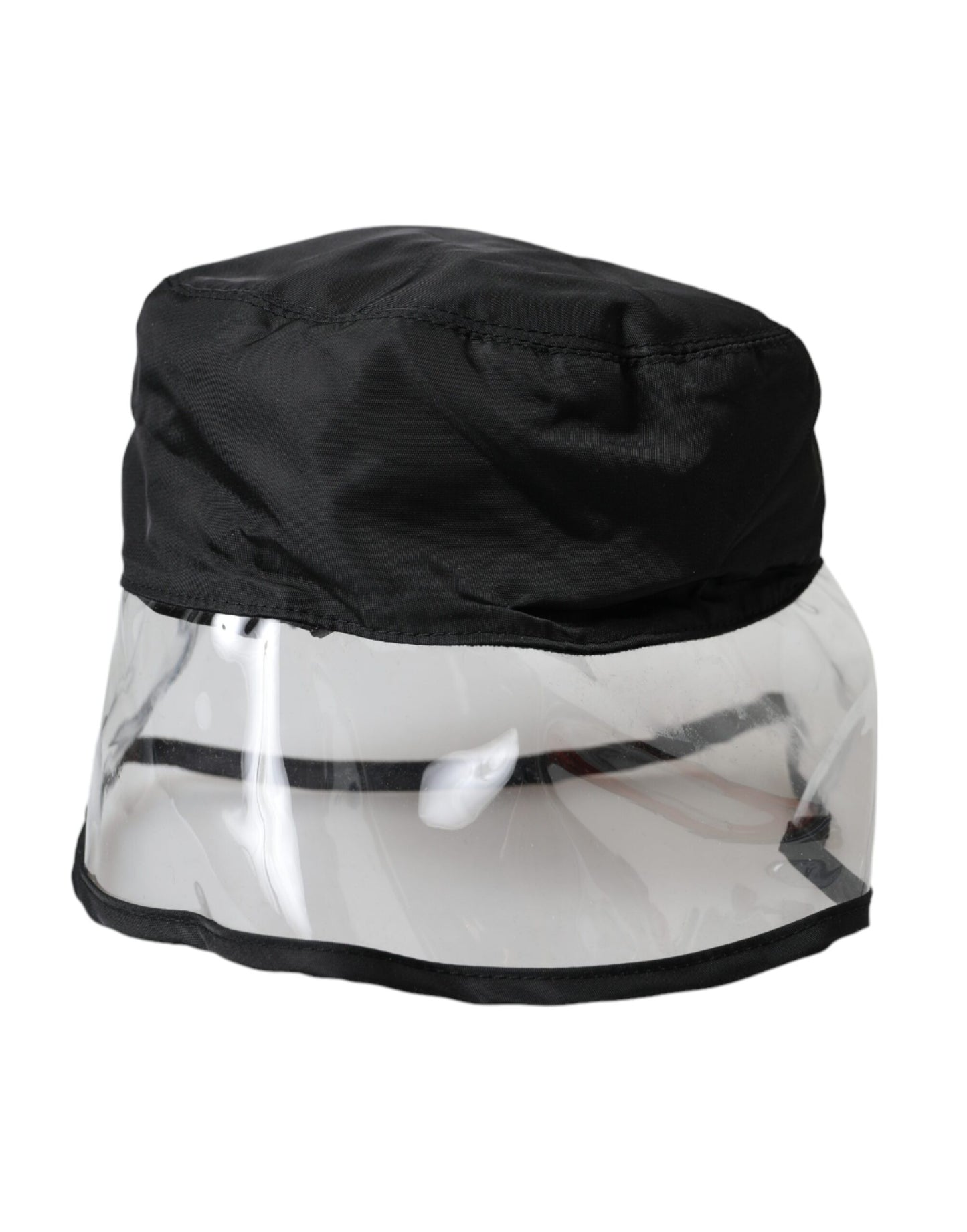 Dolce & Gabbana Black Polyester Plastic Bucket Hat Men - KALAJ