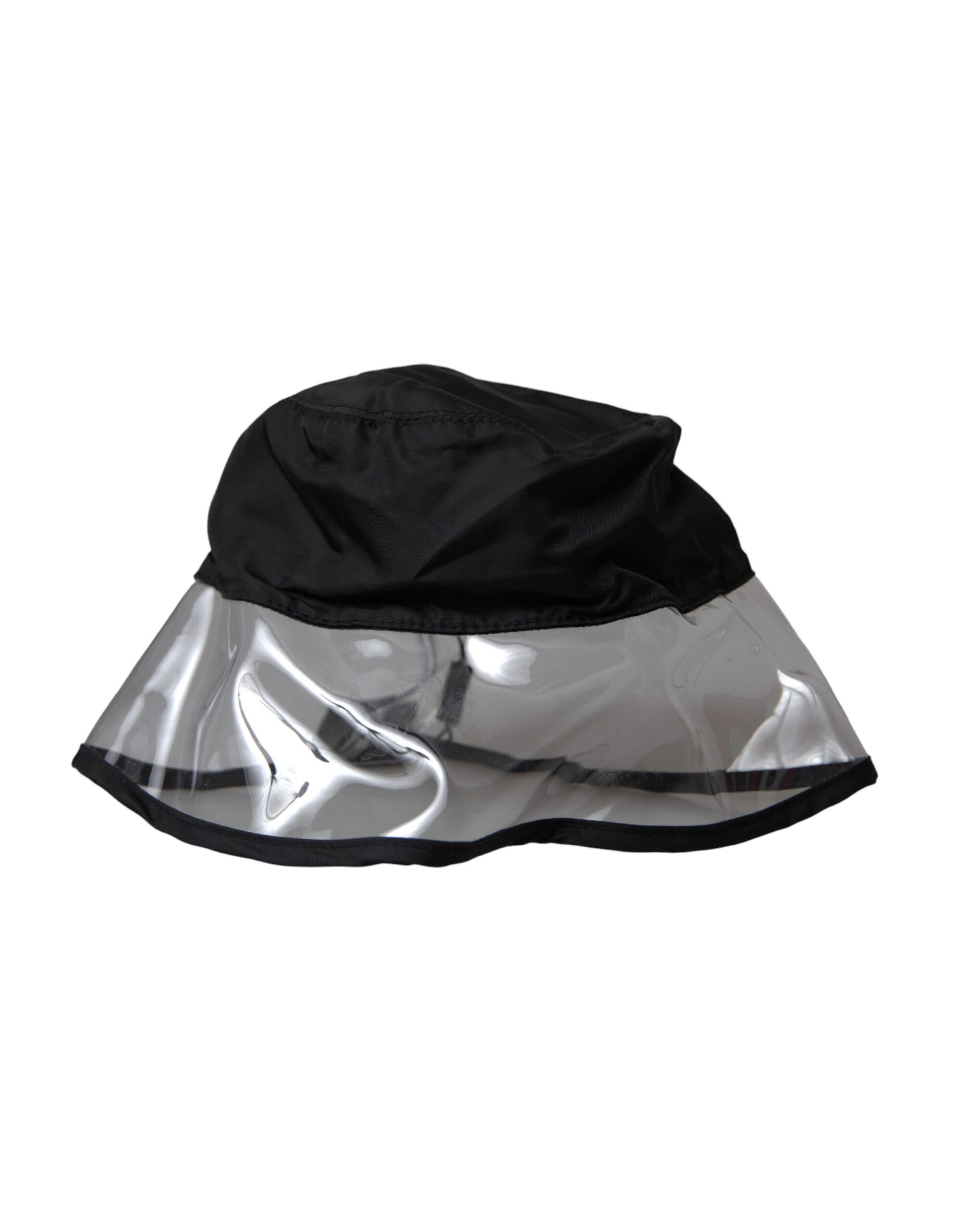 Dolce & Gabbana Black Polyester Plastic Bucket Hat Men - KALAJ