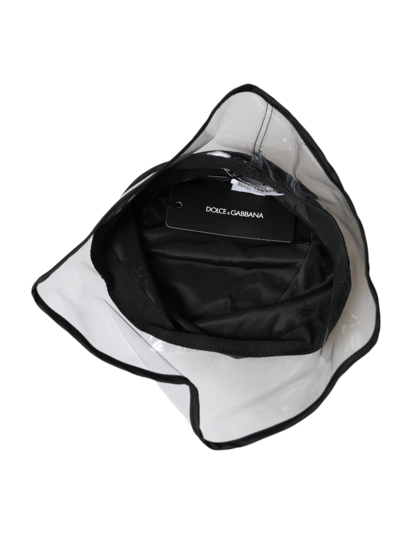 Dolce & Gabbana Black Polyester Plastic Bucket Hat Men - KALAJ