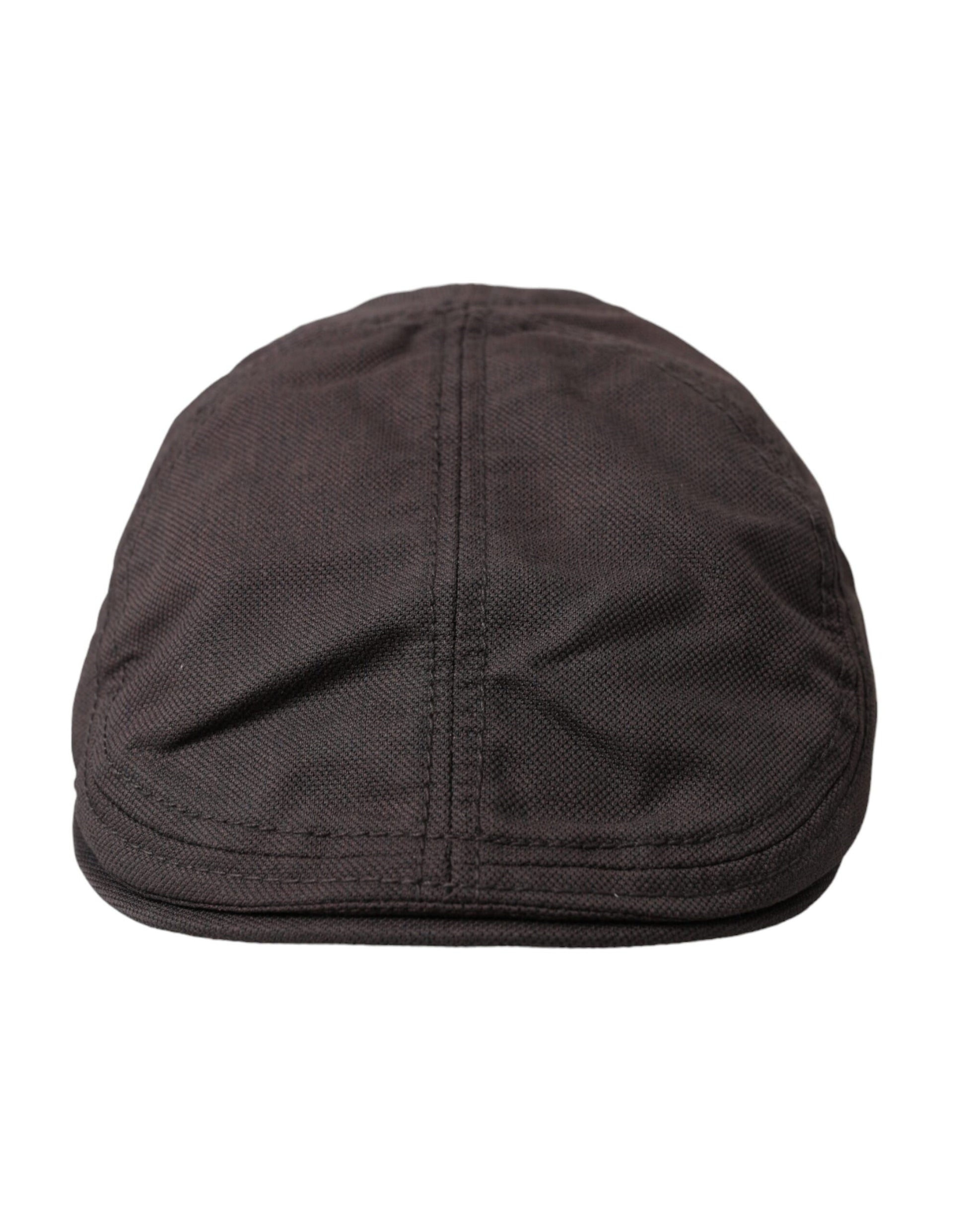 Dolce & Gabbana Brown Nylon Cloth Newsboy Hat Men - KALAJ