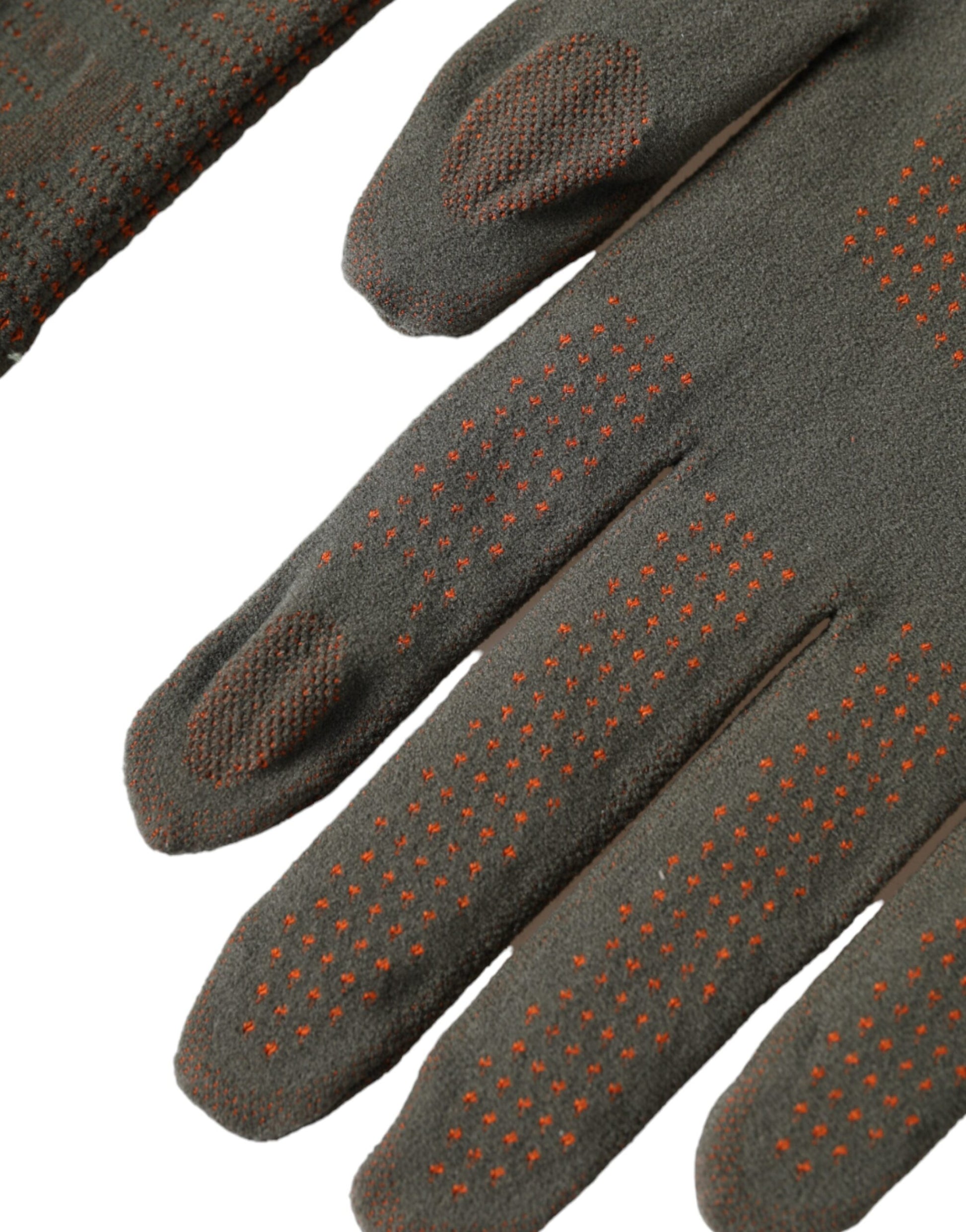 Dolce & Gabbana Brown Cotton Stretch Wrist Length Gloves - KALAJ