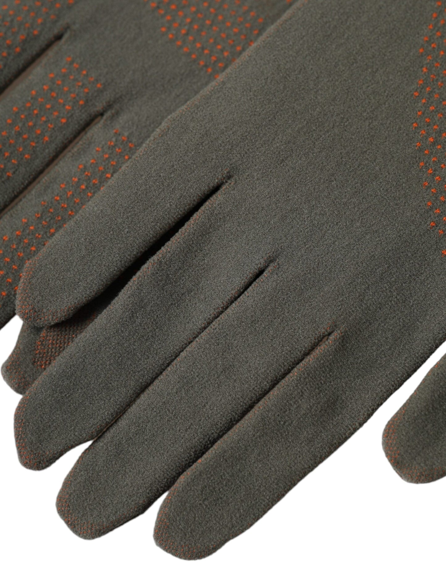 Dolce & Gabbana Brown Cotton Stretch Wrist Length Gloves - KALAJ