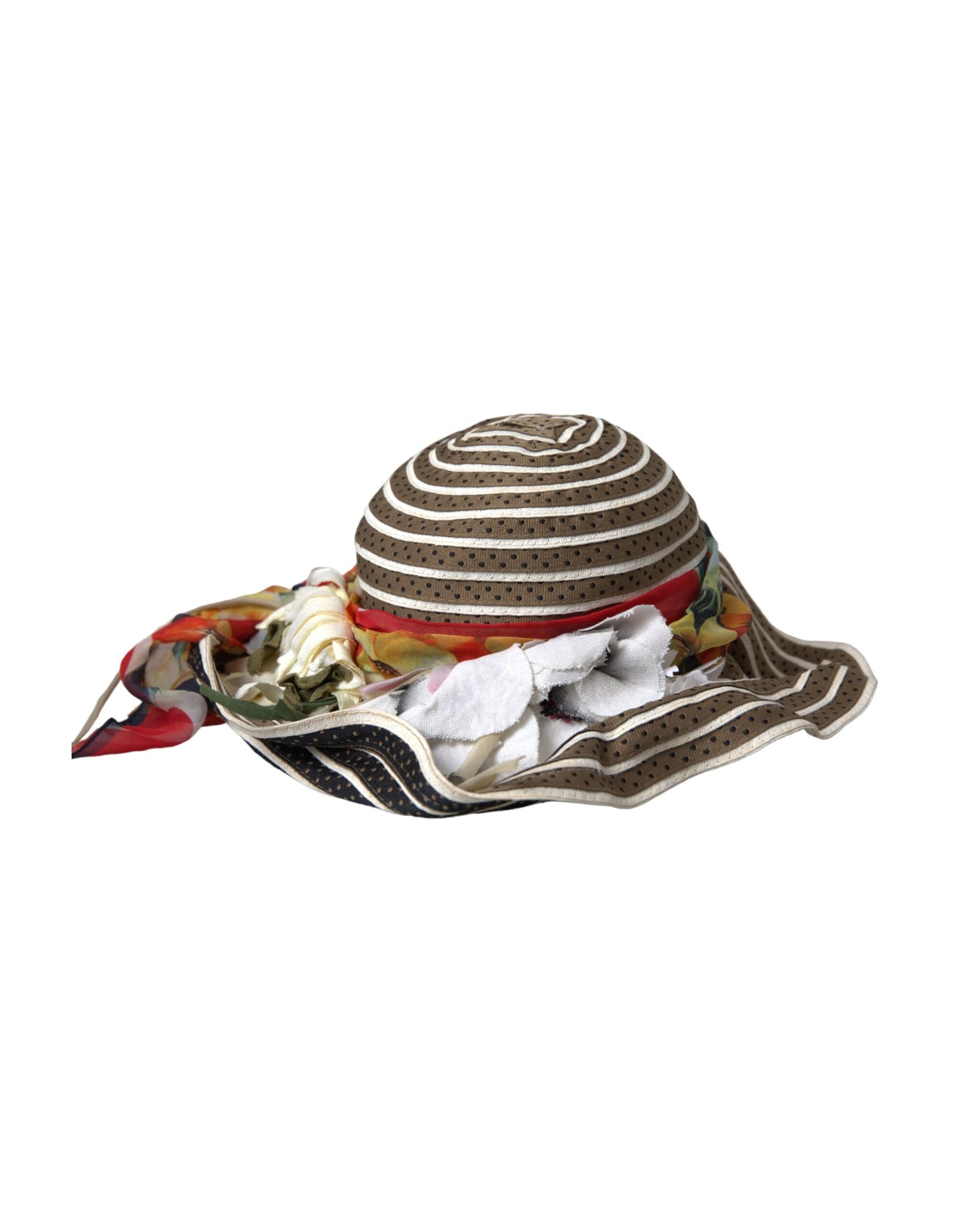 Dolce & Gabbana Multicolor Fantasy Wide Brim Floppy Hat - KALAJ