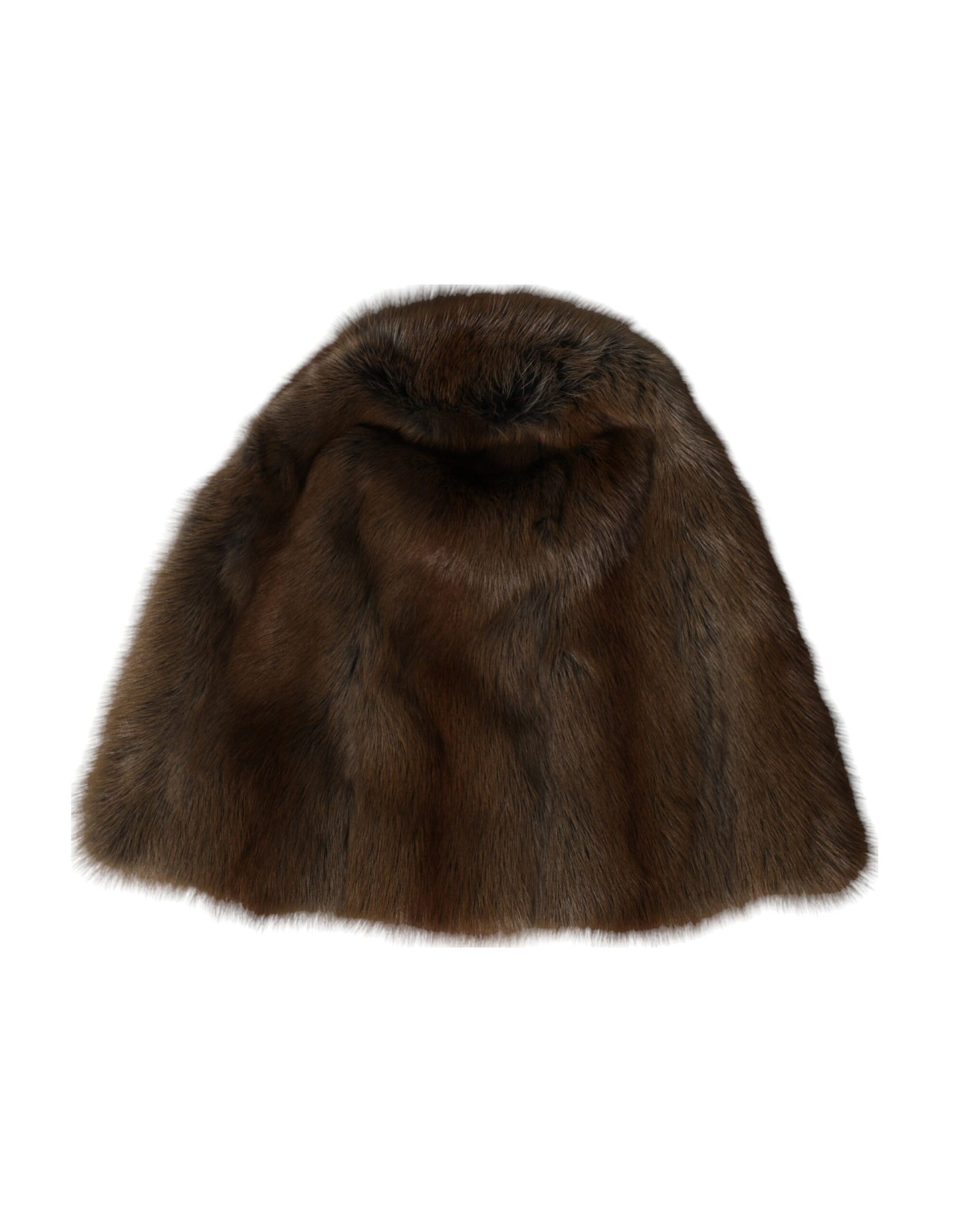 Dolce & Gabbana Brown Weasel Fur Womens Cashmere Hat Beanie - KALAJ