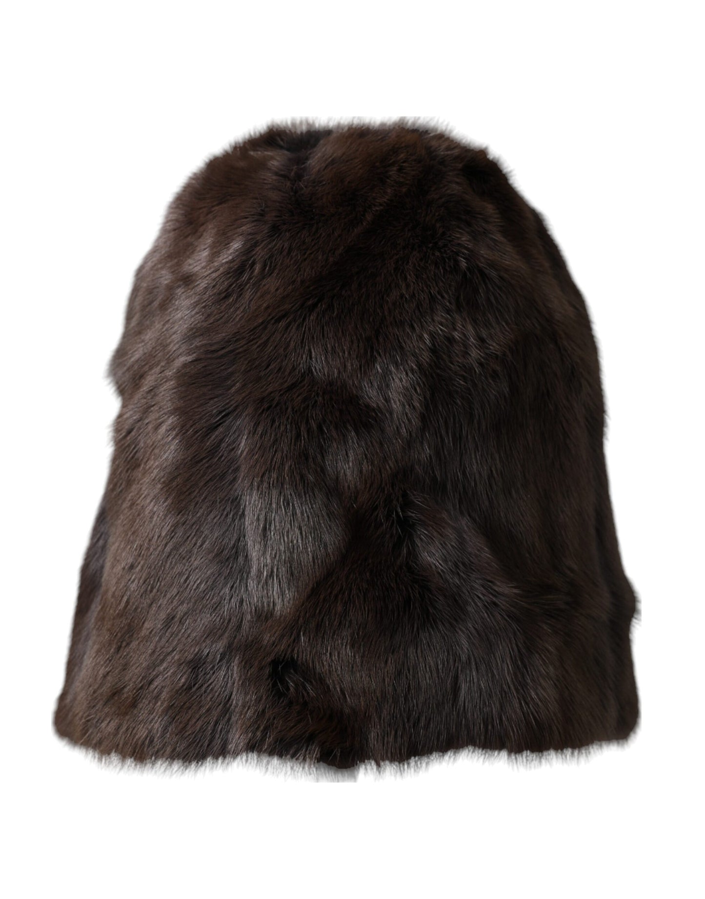 Dolce & Gabbana Brown Weasel Fur Womens Cashmere Hat Beanie - KALAJ