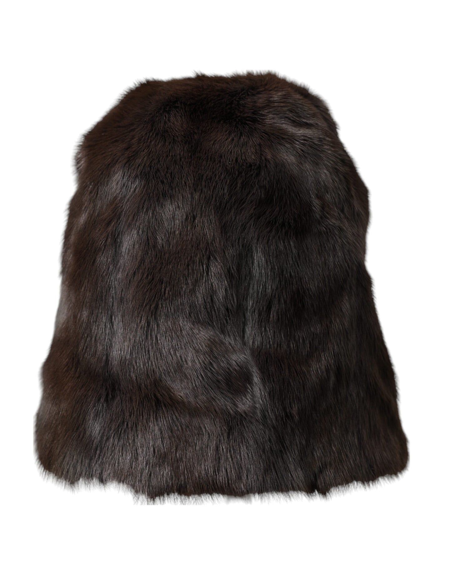 Dolce & Gabbana Brown Weasel Fur Womens Cashmere Hat Beanie - KALAJ