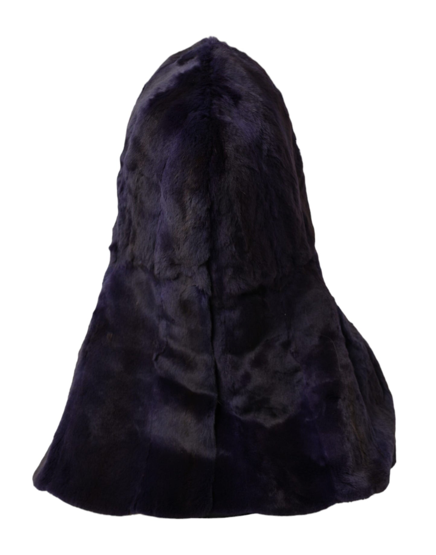 Dolce & Gabbana Black Weasel Fur Whole Head Wrap Hat - KALAJ