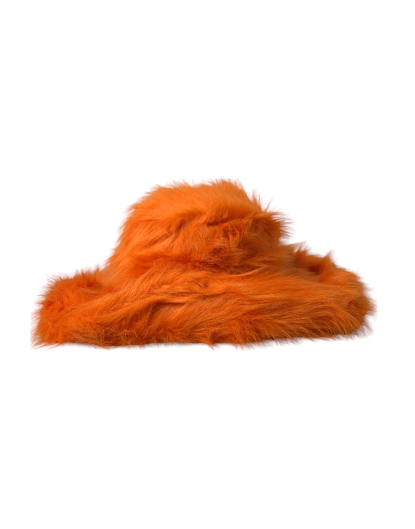 Dolce & Gabbana Orange Faux Fur Polyester Fedora Hat - KALAJ