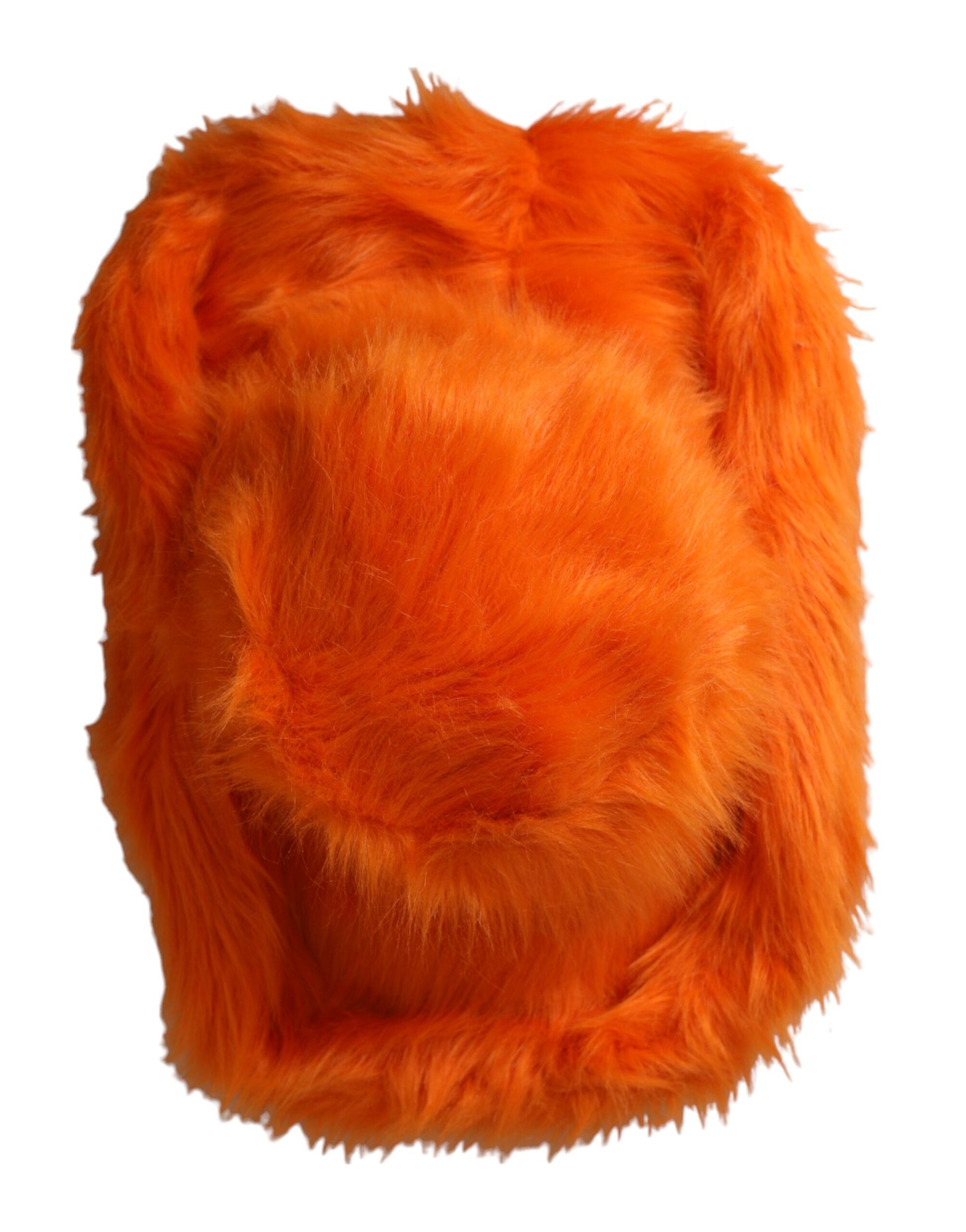 Dolce & Gabbana Orange Faux Fur Polyester Fedora Hat - KALAJ