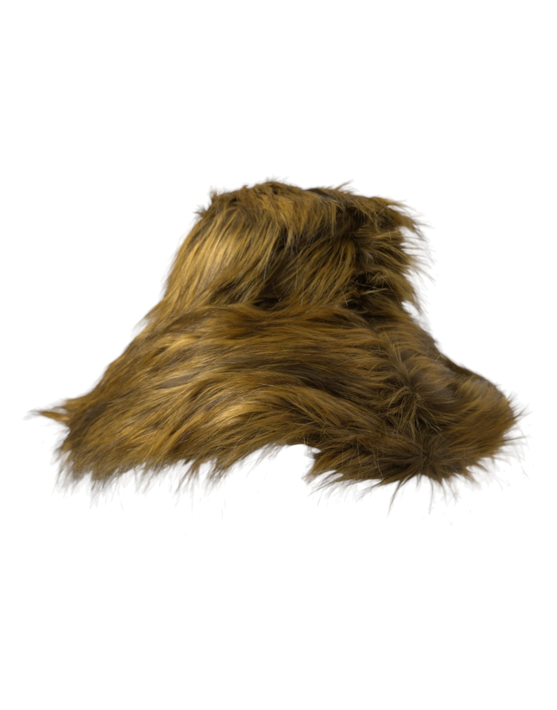 Dolce & Gabbana Brown Modacrylic Faux Fur Bucket Hat - KALAJ