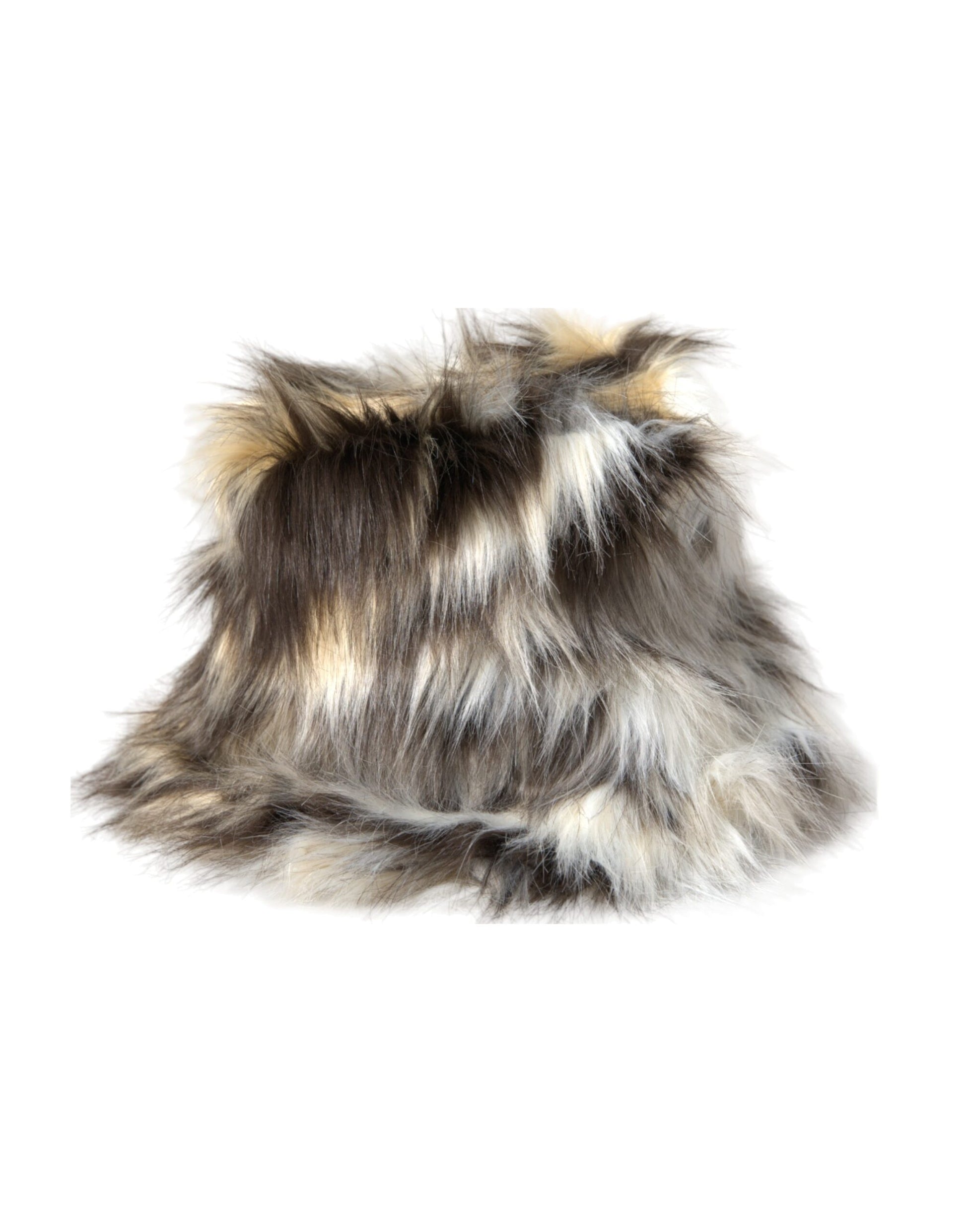 Dolce & Gabbana Multicolor Acrylic Fur Women Bucket Hat - KALAJ