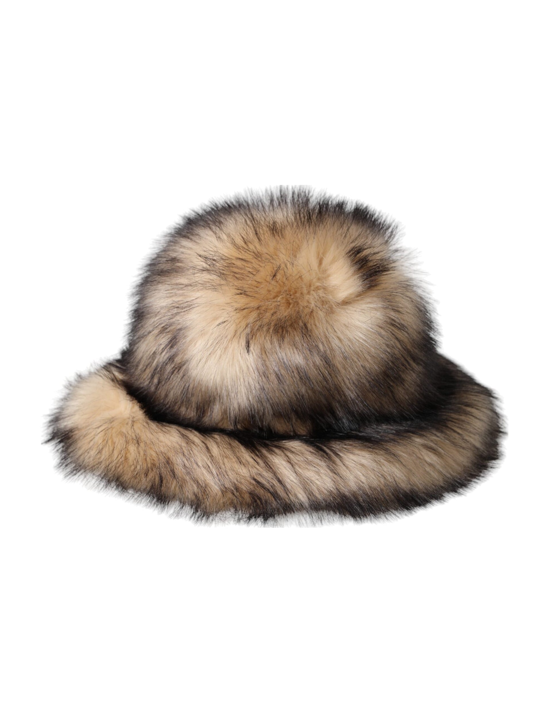 Dolce & Gabbana Brown Faux Fur Modacrylic Fedora Hat - KALAJ