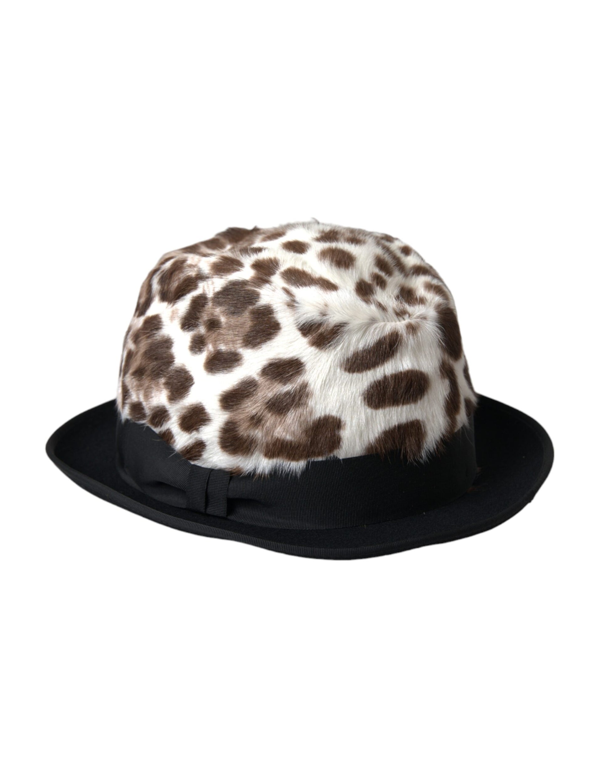 Dolce & Gabbana Multicolor Leopard Women Fedora Hat - KALAJ