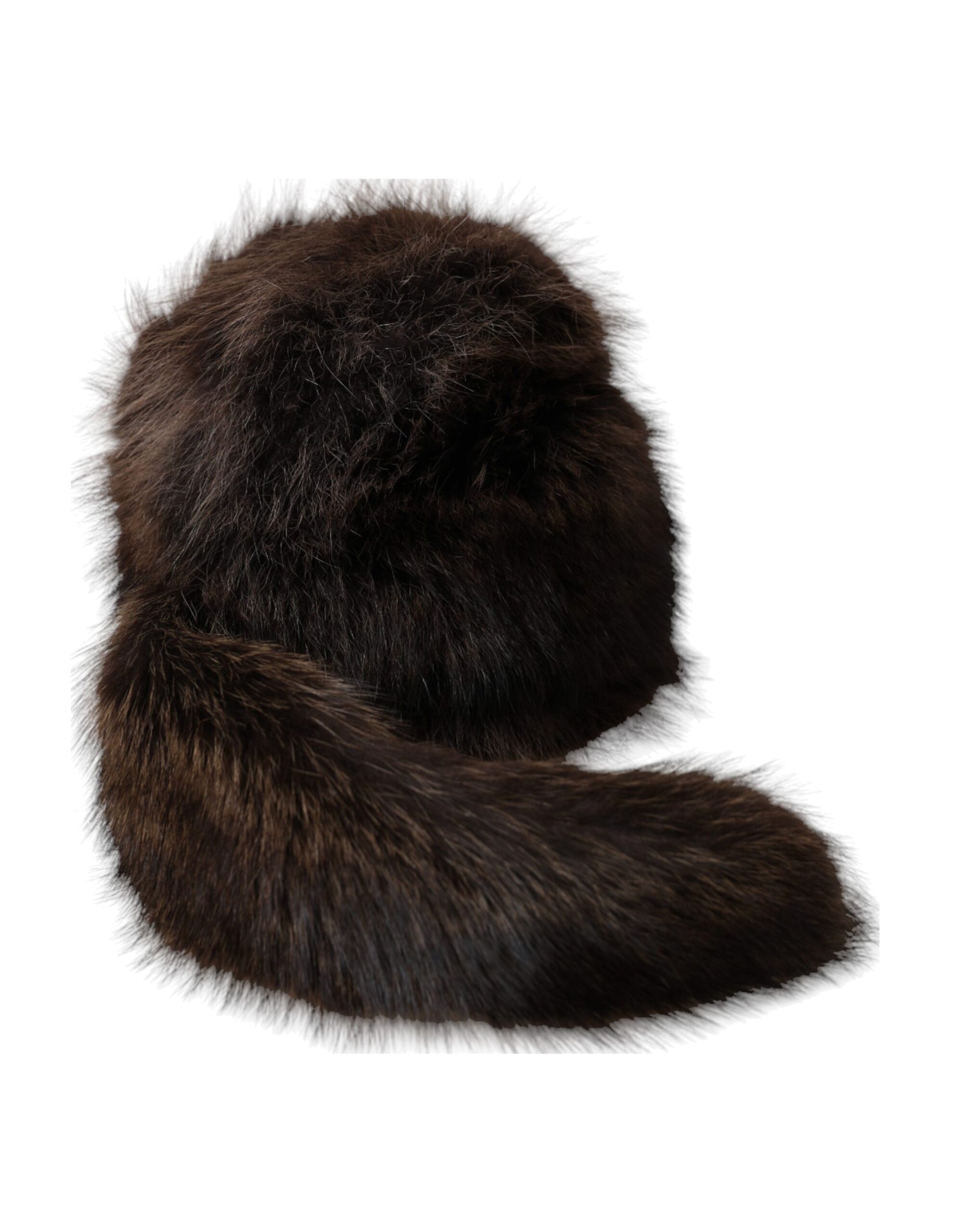 Dolce & Gabbana Women Brown Raccoon Fur Bucket Hat - KALAJ