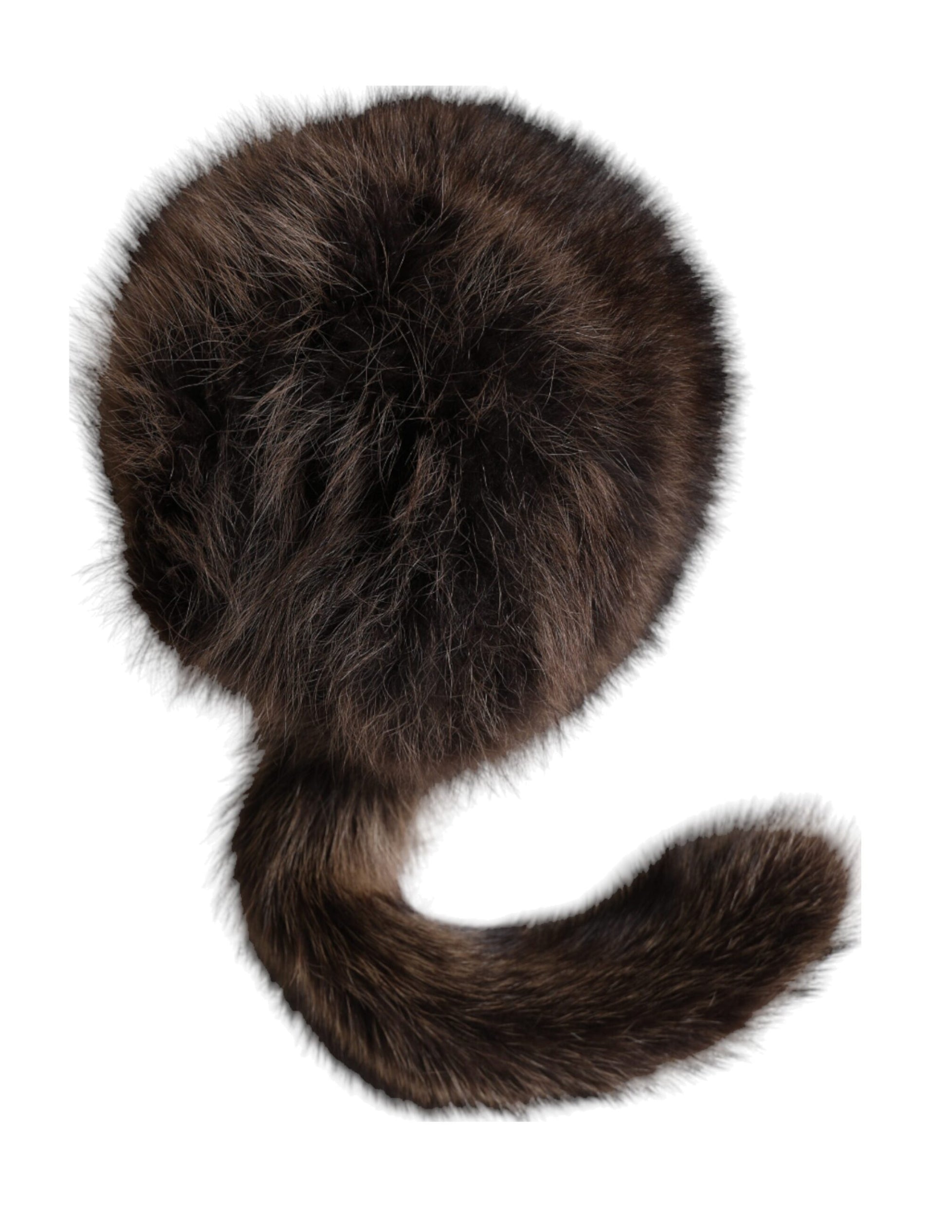 Dolce & Gabbana Women Brown Raccoon Fur Bucket Hat - KALAJ