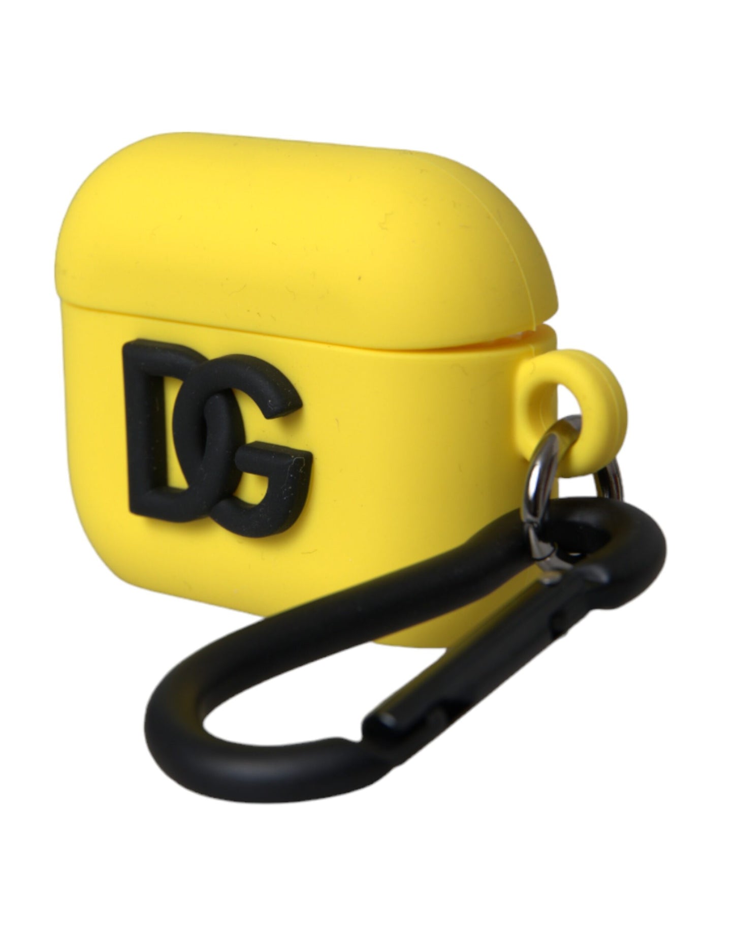 Dolce & Gabbana Yellow Silicone Logo Embossed Airpods Case - KALAJ