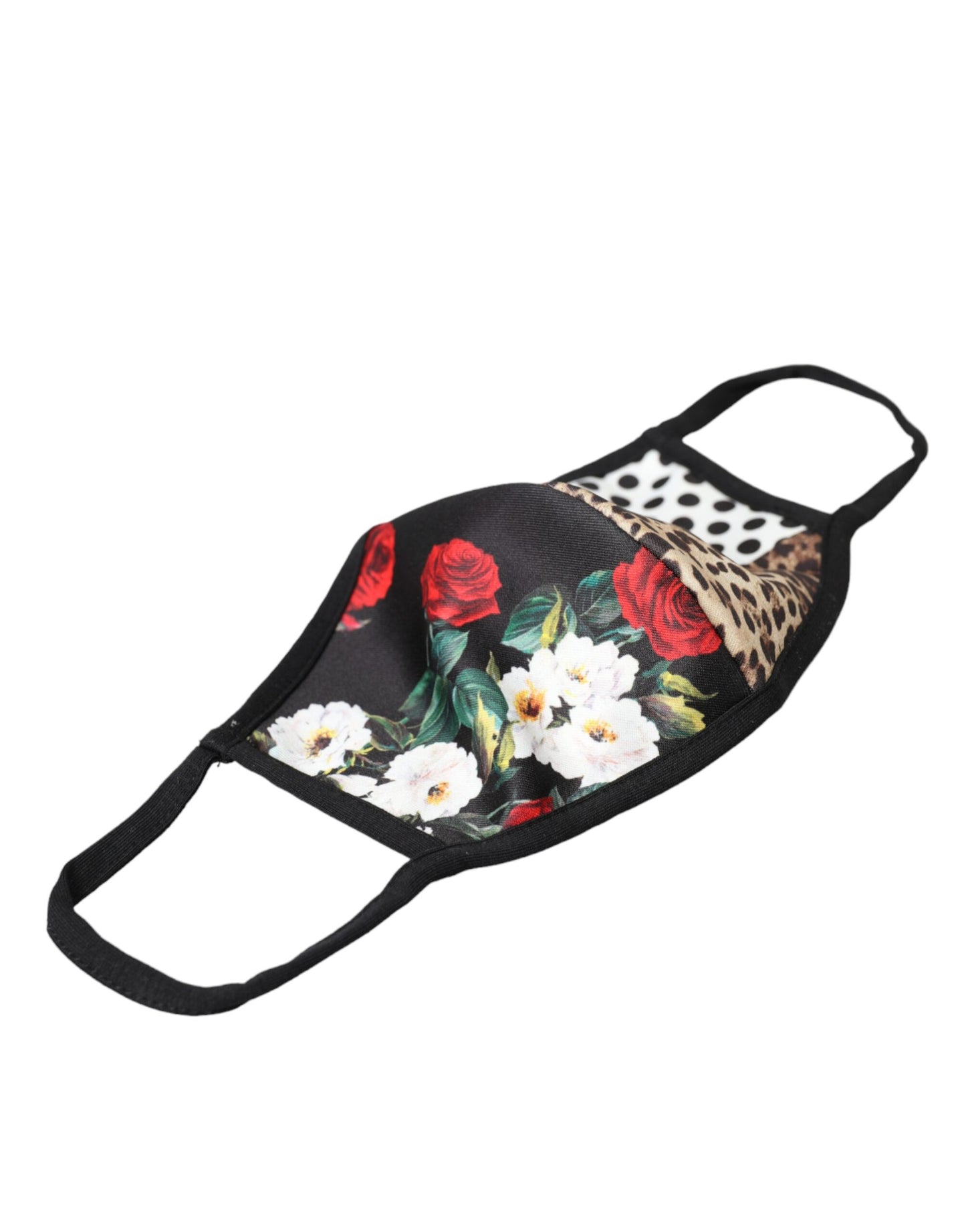 Dolce & Gabbana Multicolor Leopard Floral Elastic Ear Strap Face Mask - KALAJ