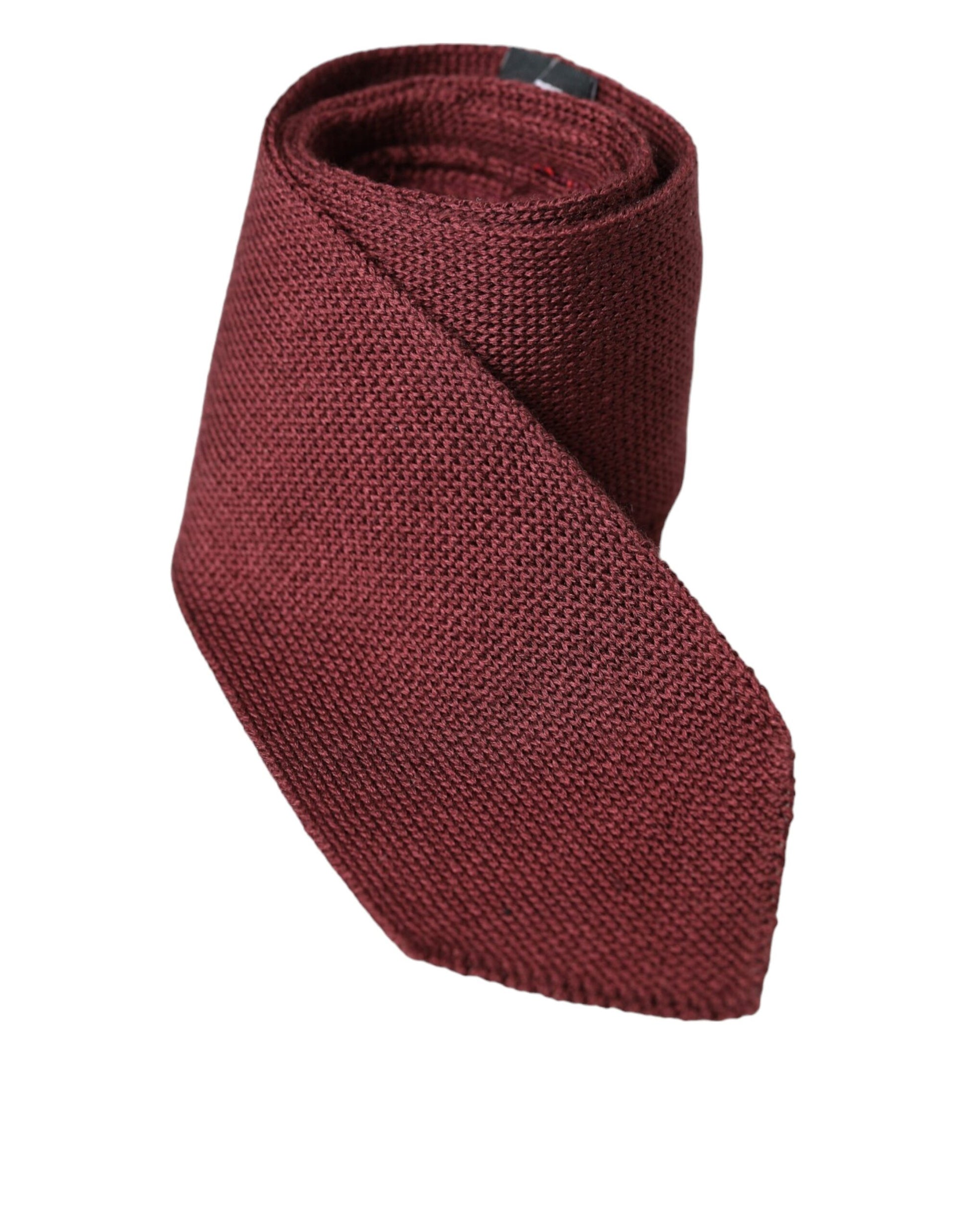 Dolce & Gabbana Bordeaux 100% Silk Patterned Classic Men Tie - KALAJ