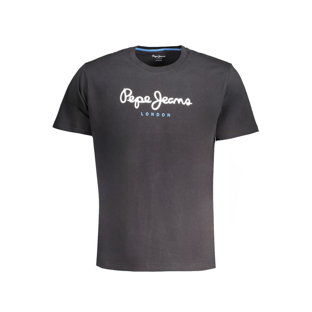 Pepe Jeans Black Cotton T-Shirt