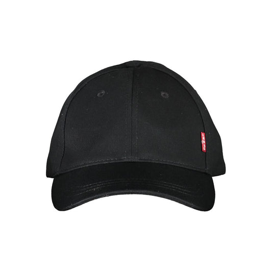 Levi's Black Cotton Men Cap - KALAJ