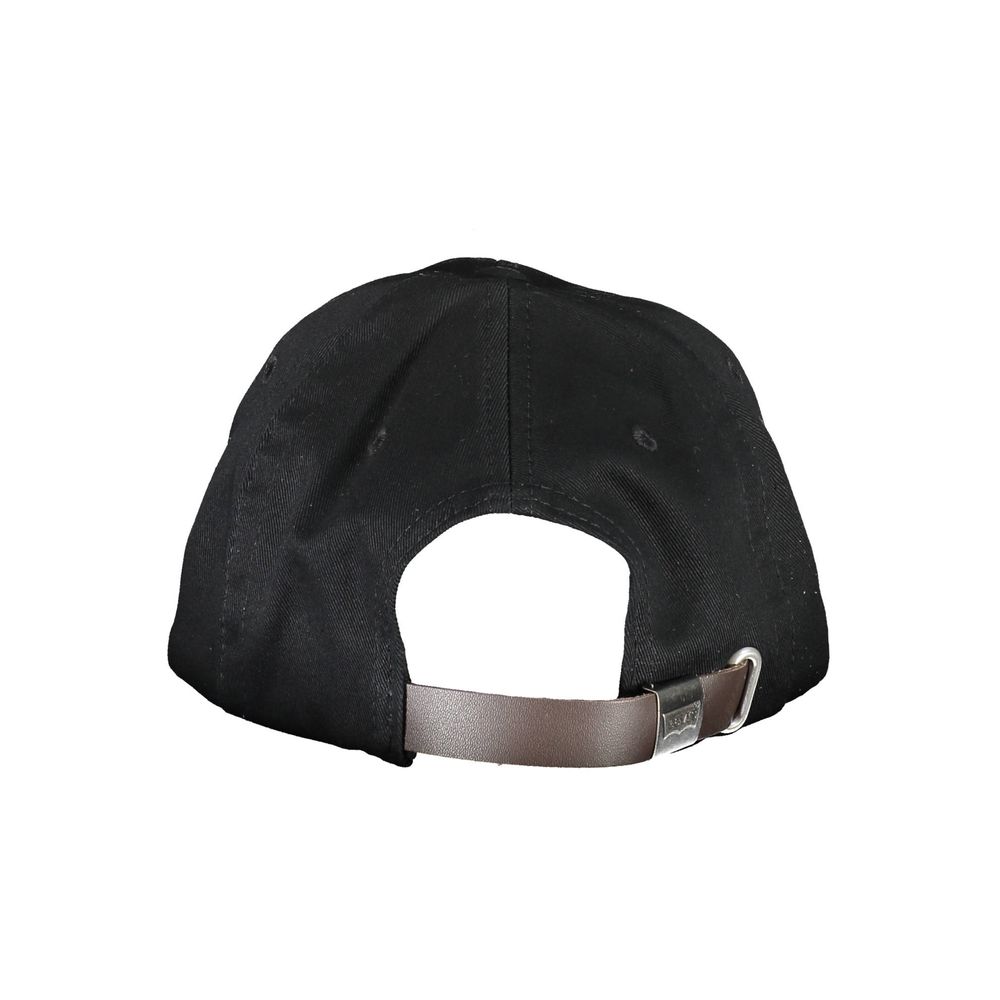 Levi's Black Cotton Men Cap - KALAJ