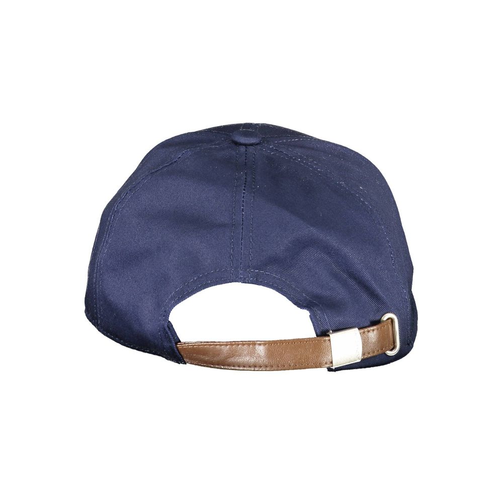 La Martina Blue Cotton Men Cap - KALAJ