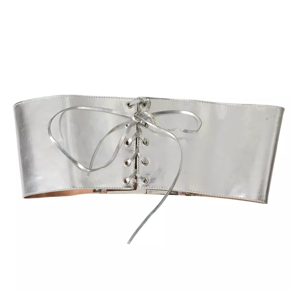 Dolce & Gabbana Silver Tone Brass Embellished Waist Belt - KALAJ