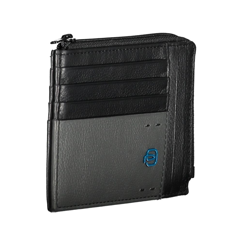 Piquadro "Black Leather Men Wallet" - KALAJ