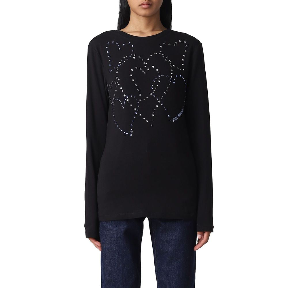 Love Moschino Black Cotton Sweater