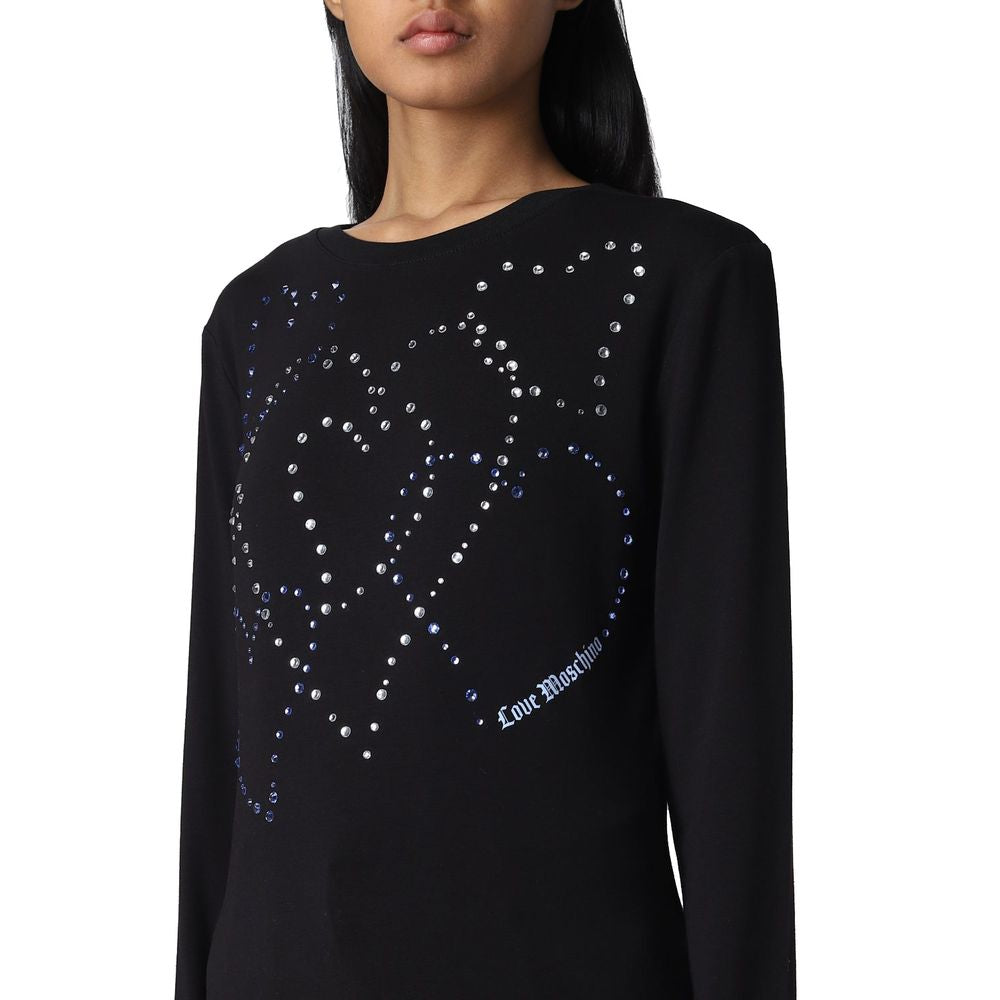 Love Moschino Black Cotton Sweater