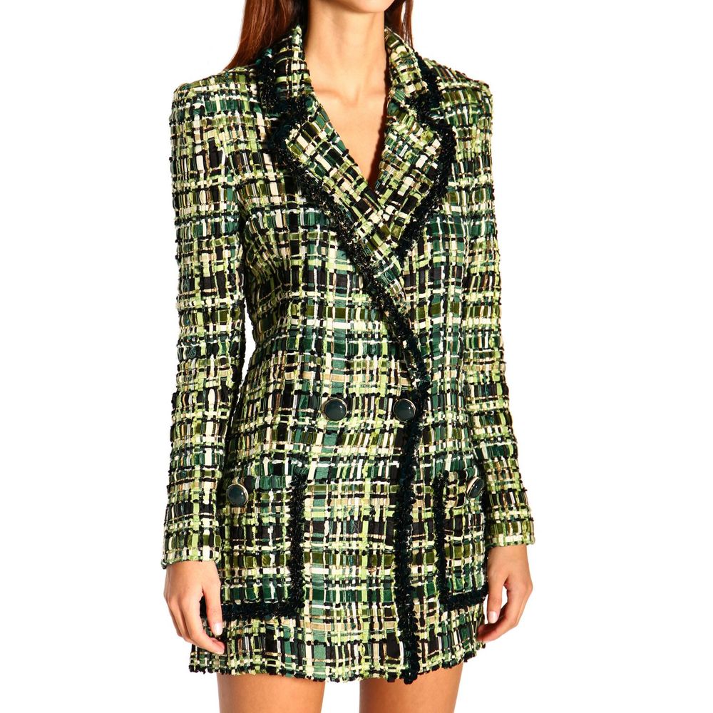 Elisabetta Franchi Elegant Forest Green Buttoned Jacket