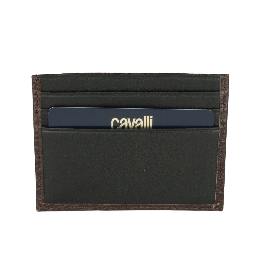 Cavalli Class Chic Calfskin Leather Card Holder - KALAJ