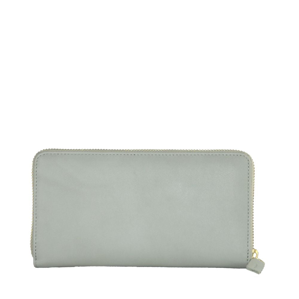 Cavalli Class Elegant Grey Calfskin Wallet for Her - KALAJ