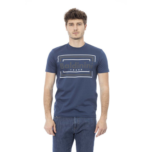 Baldinini Trend Blue Cotton Men T-Shirt