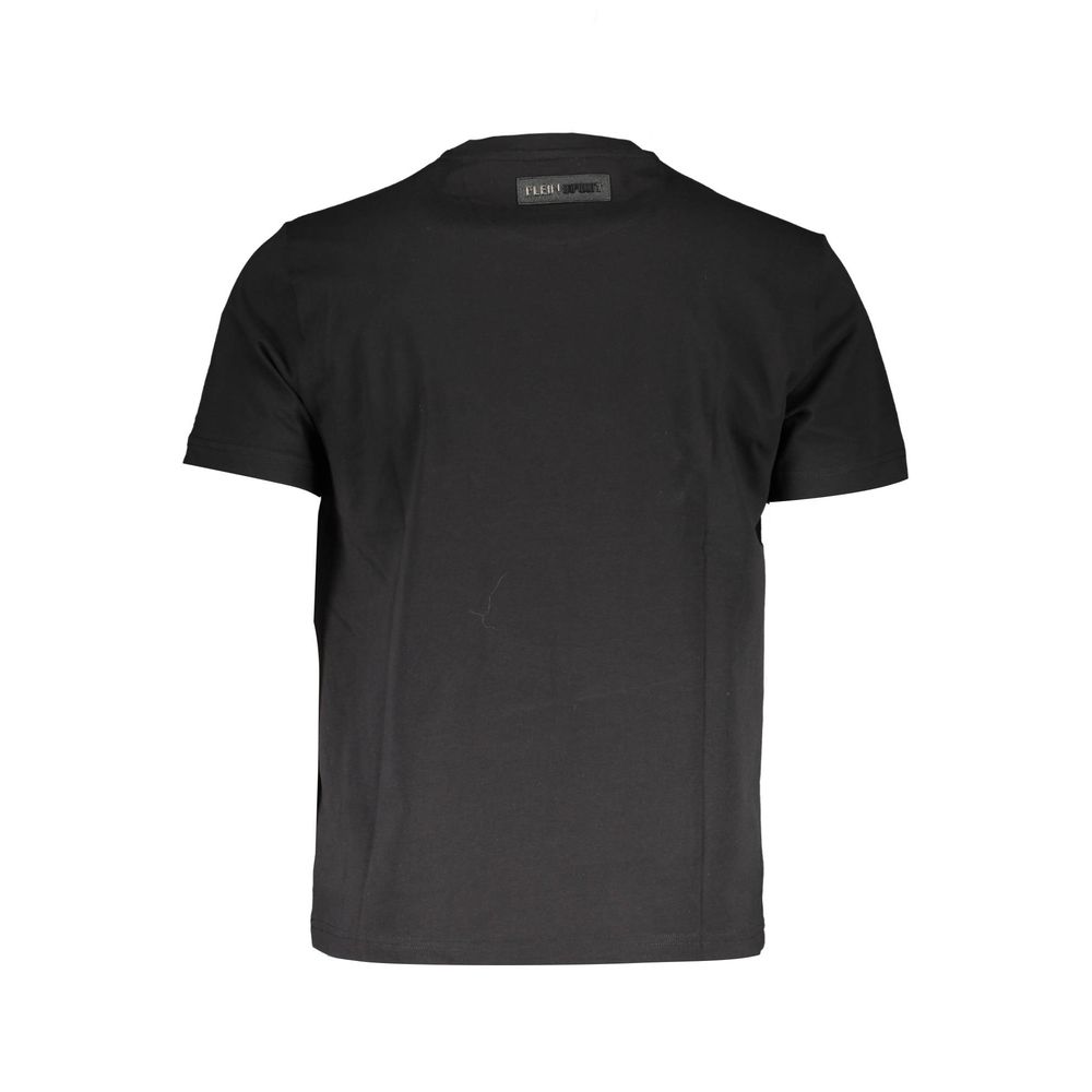 Plein Sport Black Cotton Men T-Shirt