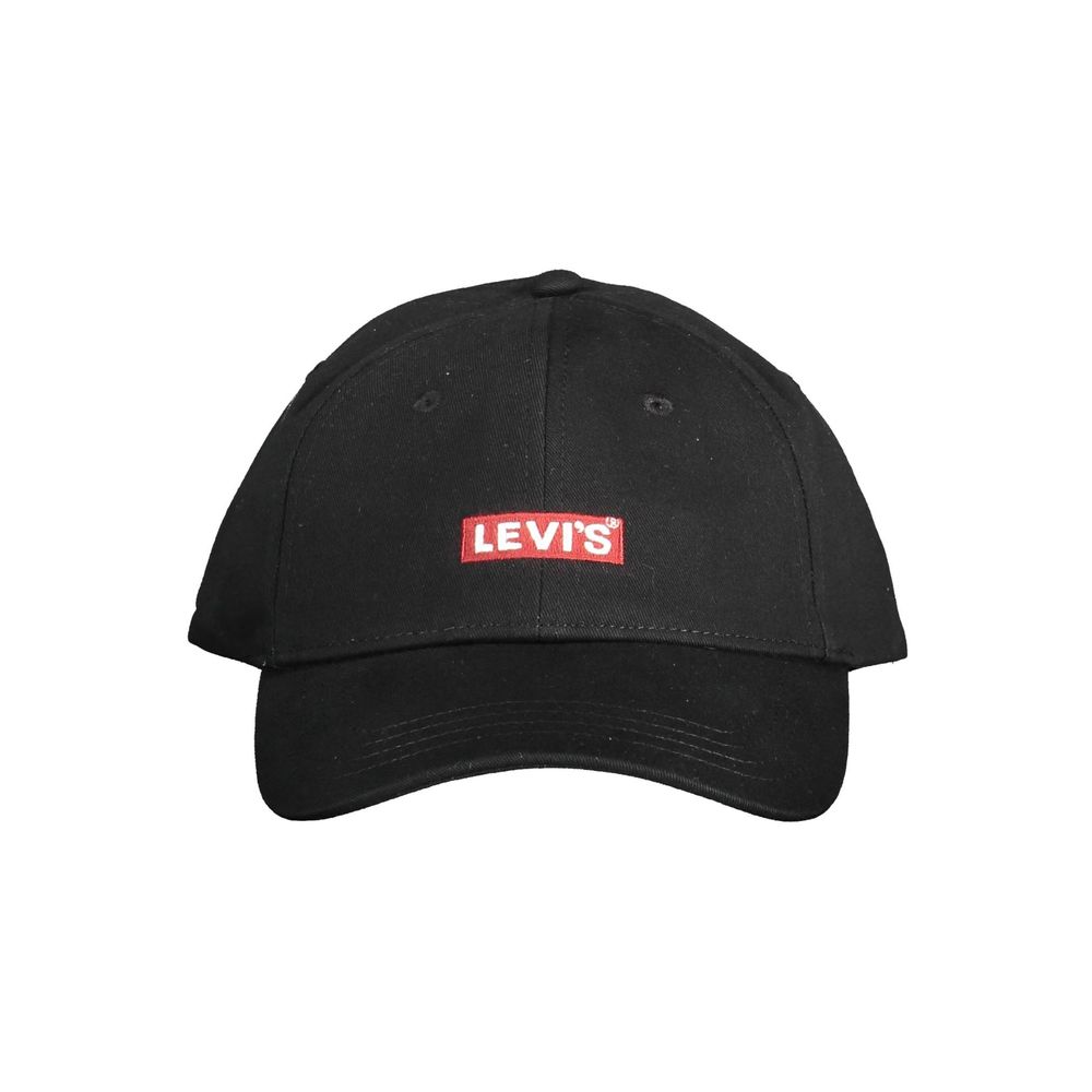 Levi's Black Cotton Men Cap - KALAJ