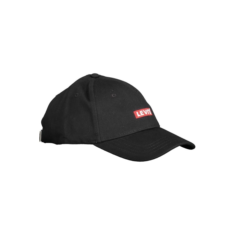 Levi's Black Cotton Men Cap - KALAJ