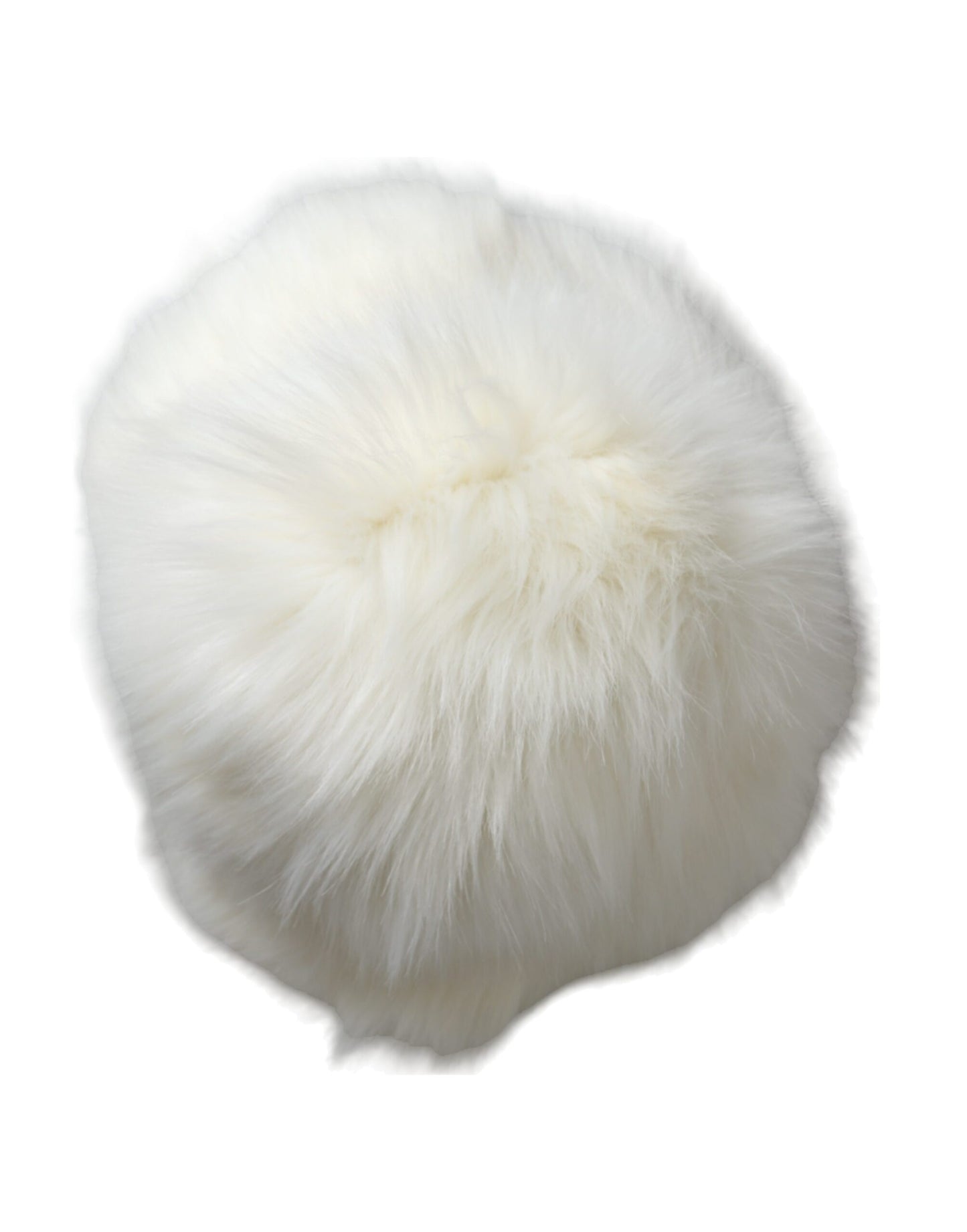 Dolce & Gabbana White Acrylic Fur Womens Bucket Hat - KALAJ