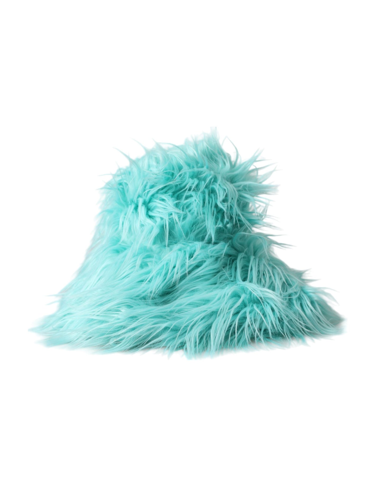 Dolce & Gabbana Mint Green Acrylic Fur Womens Bucket Hat - KALAJ