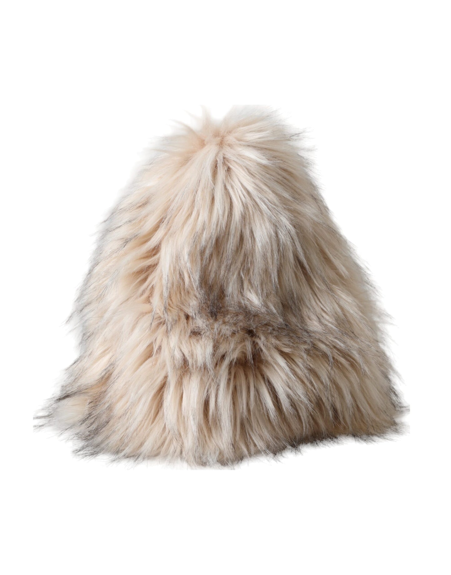 Dolce & Gabbana Beige Acrylic Fur Women Bucket Hat - KALAJ