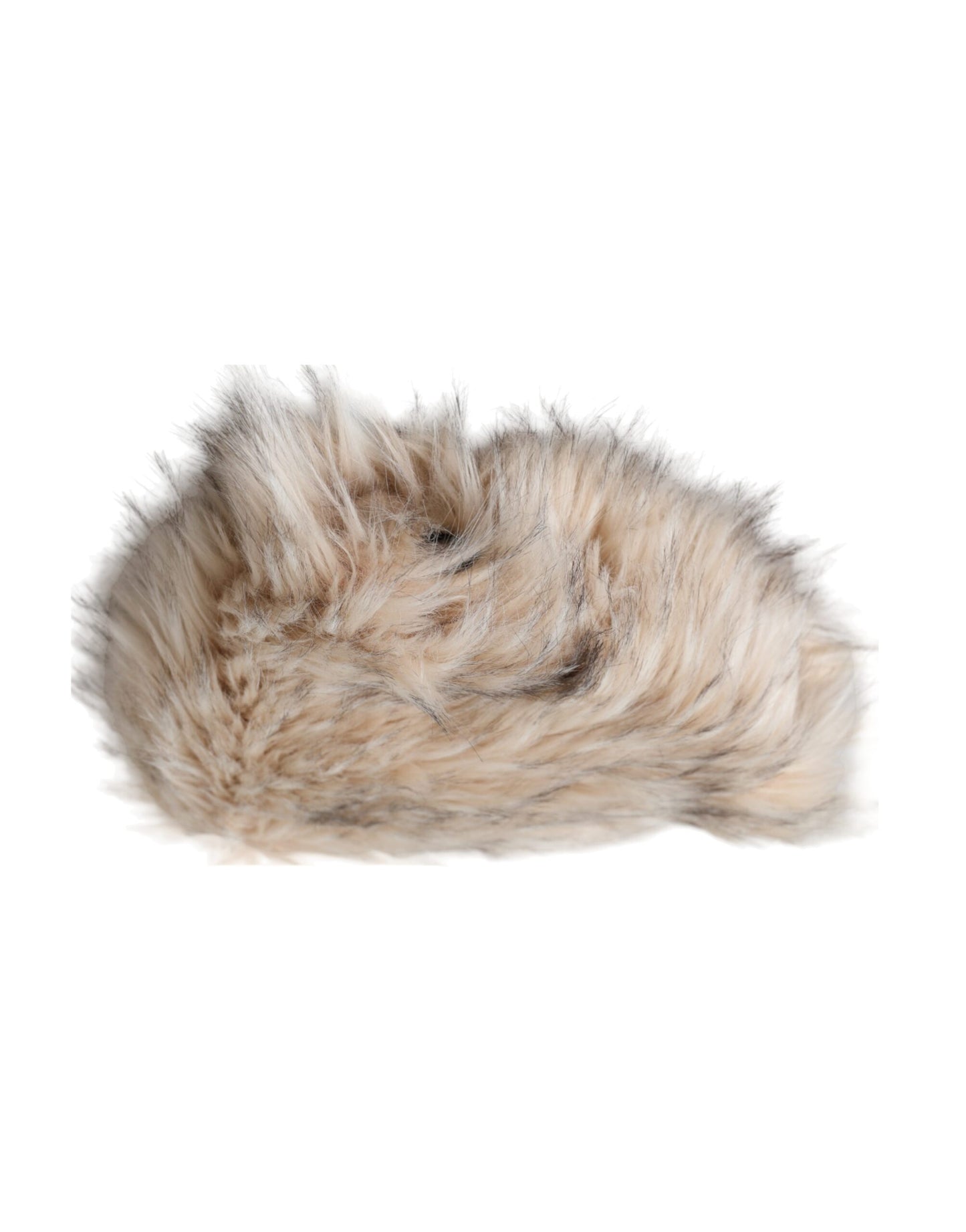 Dolce & Gabbana Beige Acrylic Fur Women Bucket Hat - KALAJ