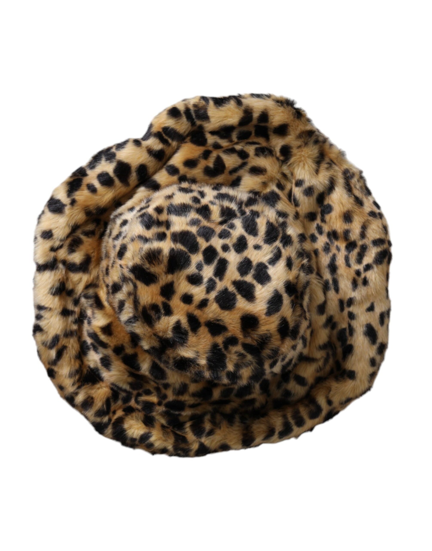 Dolce & Gabbana Brown Leopard Fur Women Bucket Hat - KALAJ