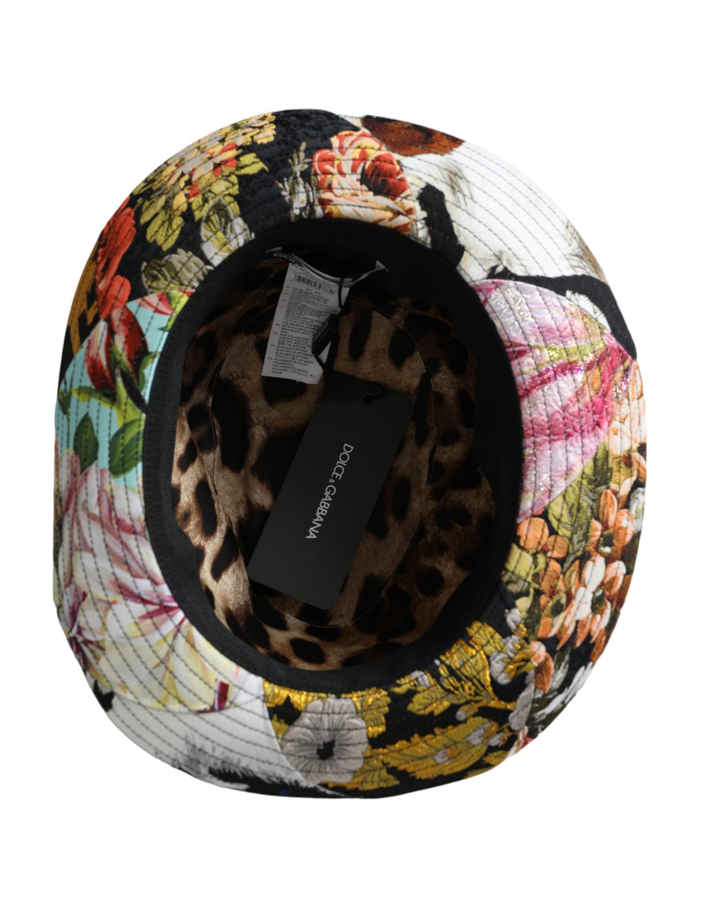 Dolce & Gabbana Multicolor Patchwork Women Fedora Wide Brim Hat - KALAJ