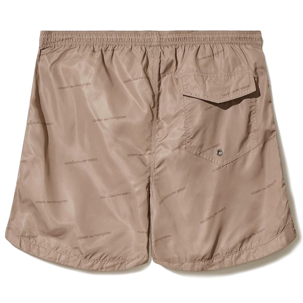 Comme Des Fuckdown Beige Polyester Men Swim Short