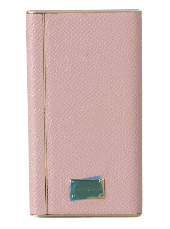 Dolce & Gabbana Chic Pink Leather Power Bank - KALAJ