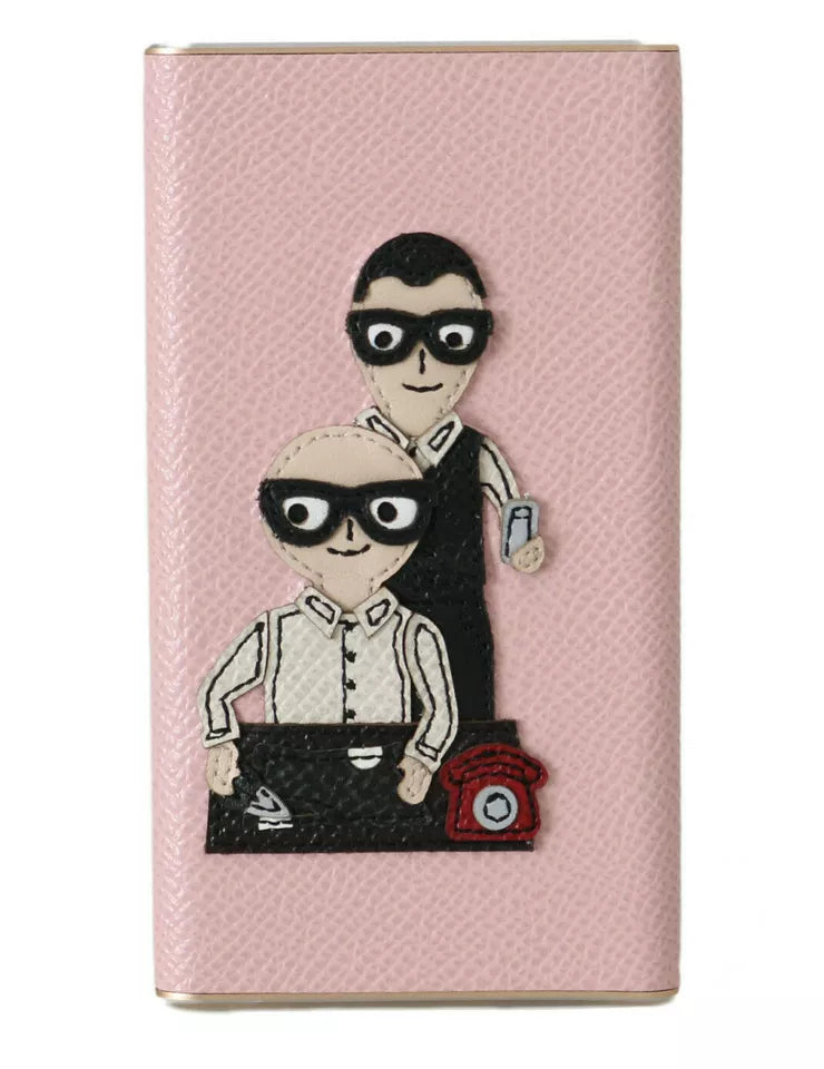 Dolce & Gabbana Chic Pink Leather Power Bank - KALAJ